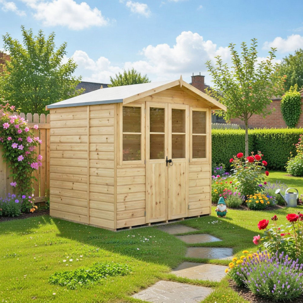 Shire Haddon 7 x 5ft Double Door Traditional Summerhouse Image 5