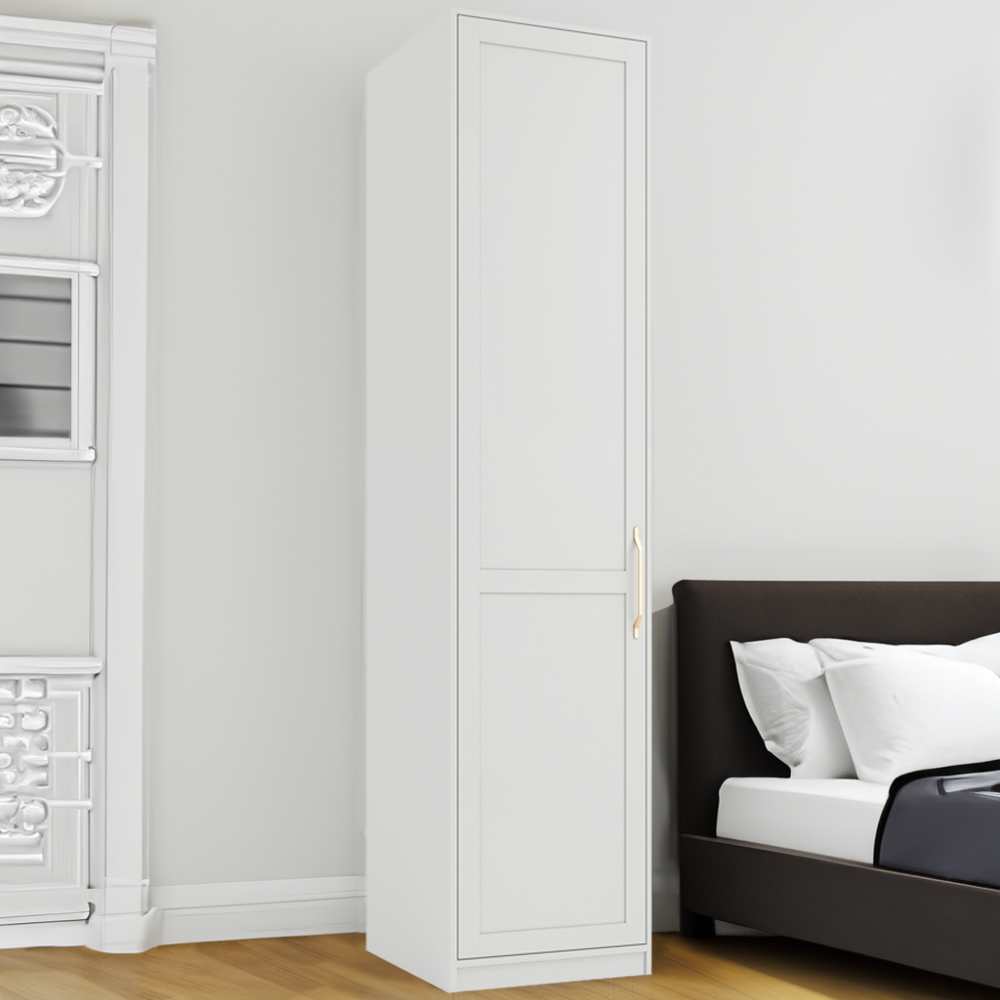 Austen Single Door White Wardrobe Image 1