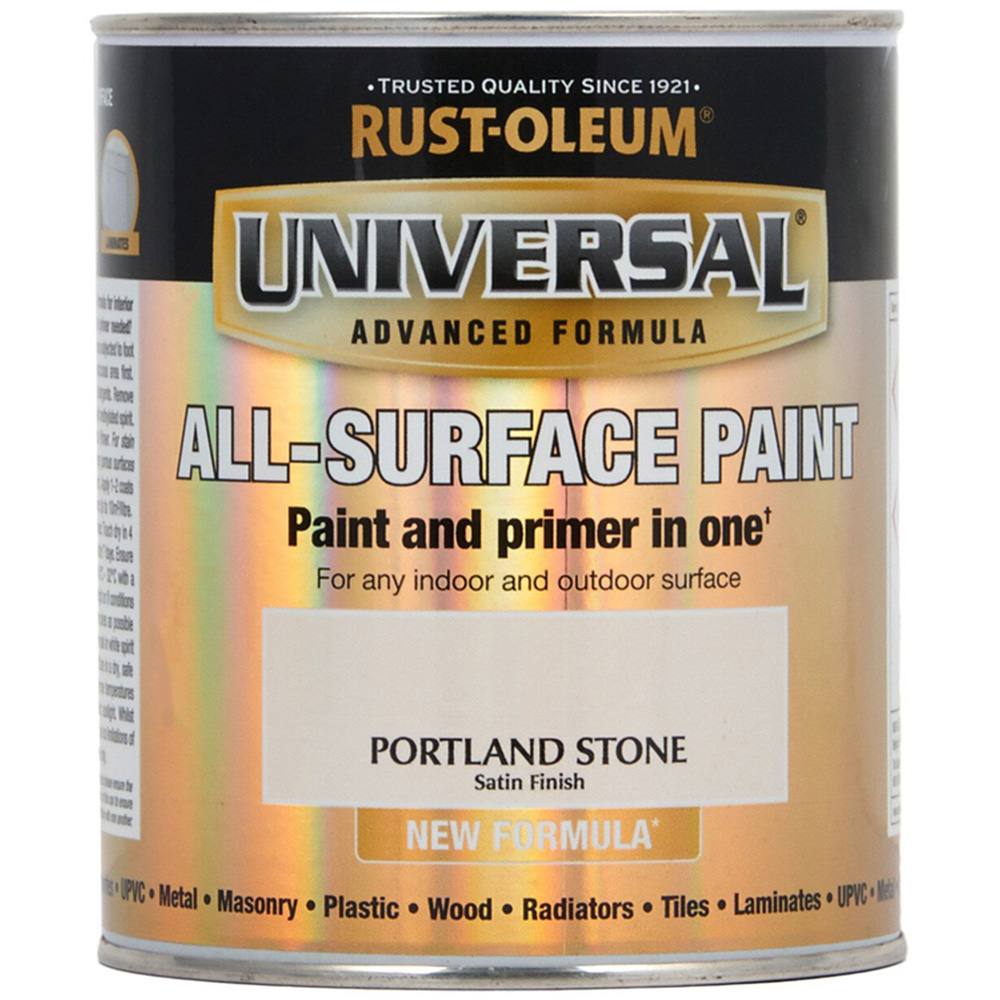 Rust-Oleum Universal Satin  - Portland Stone Image 1