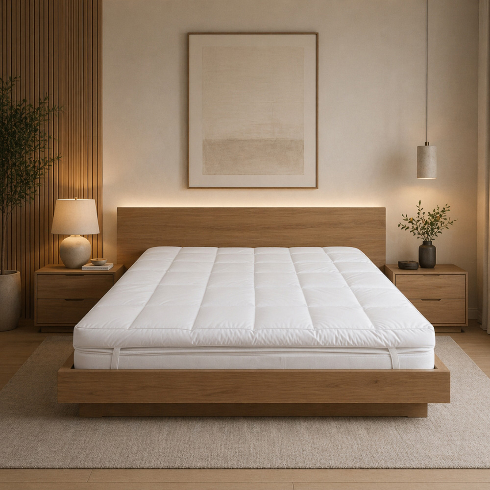 MHG Living Single Duck Feather Mattress Topper Image 2