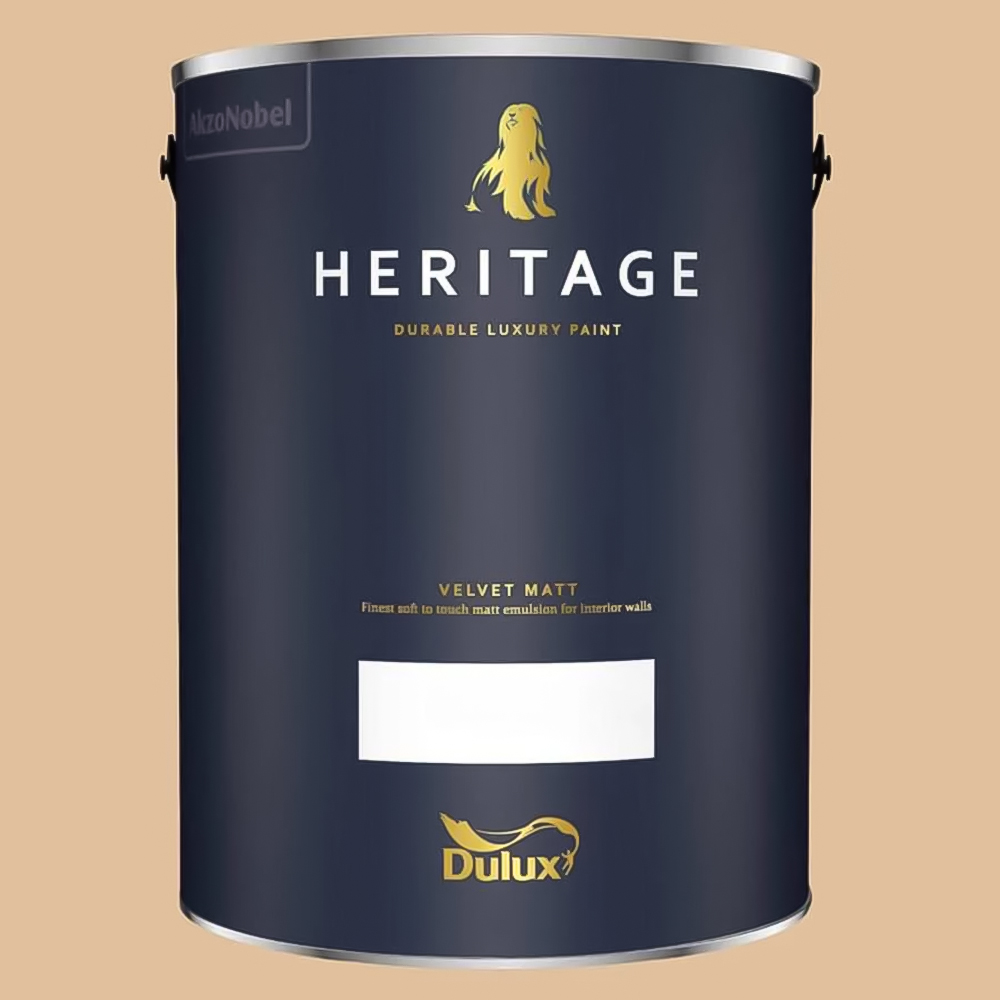 Dulux Heritage Walls and Ceilings Buff Velvet Matt Emulsion Paint 5L Image 2