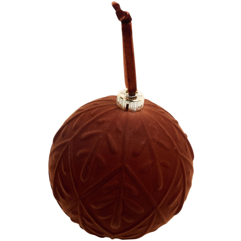 Pack of 3 Flocked Baubles Image 4
