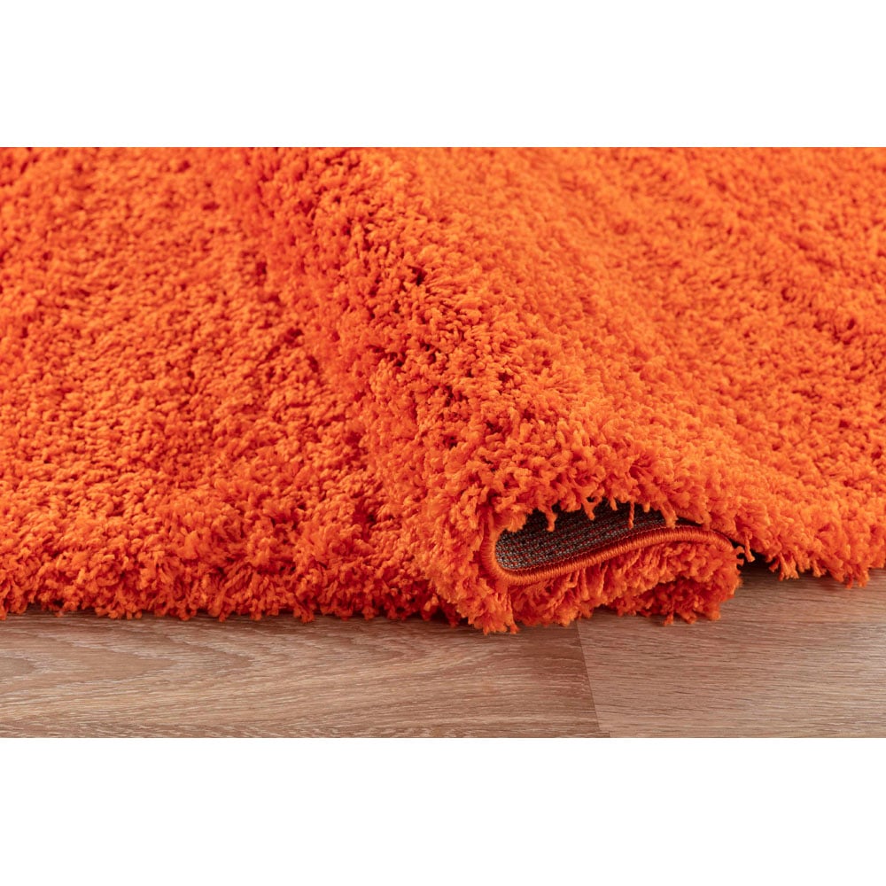 Desire Rugs Oxford Orange Plain Shaggy Rug 200 x 290cm Image 3