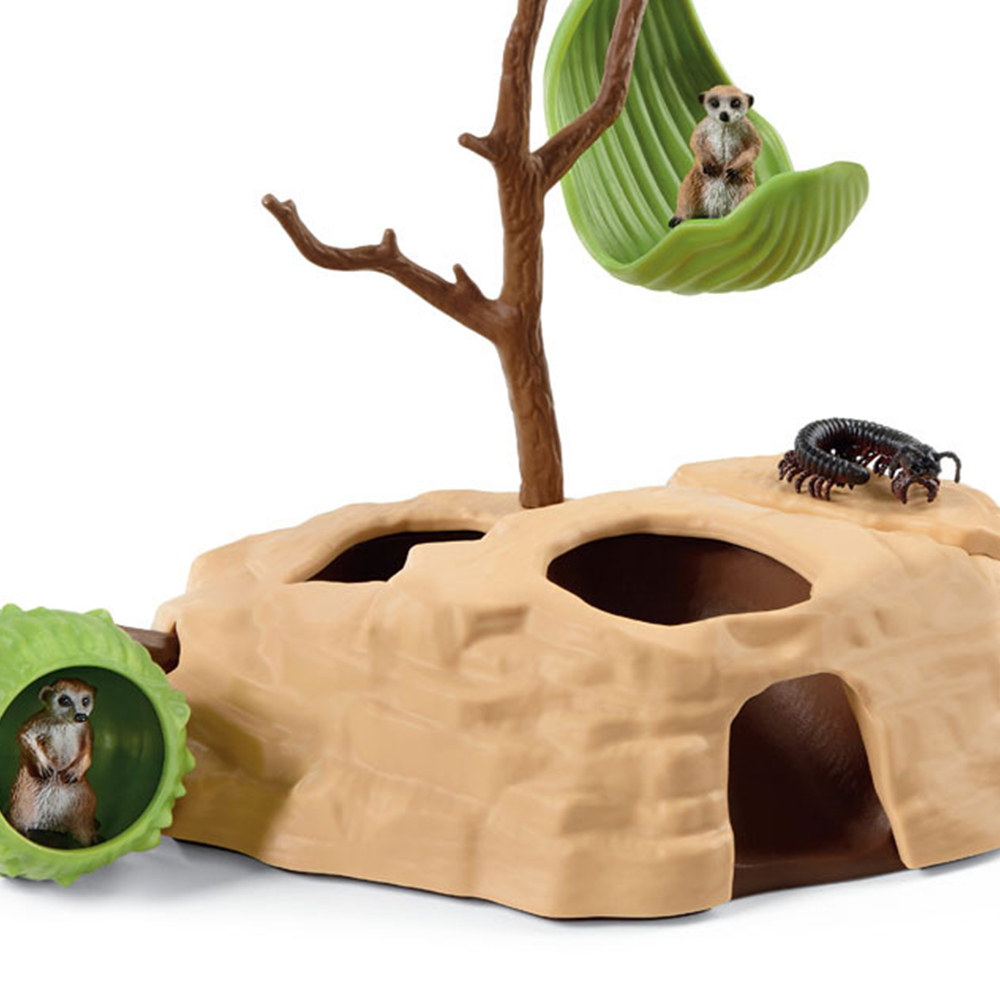 Schleich Wild Life Meerkat Hangout Toy Playset Image 2