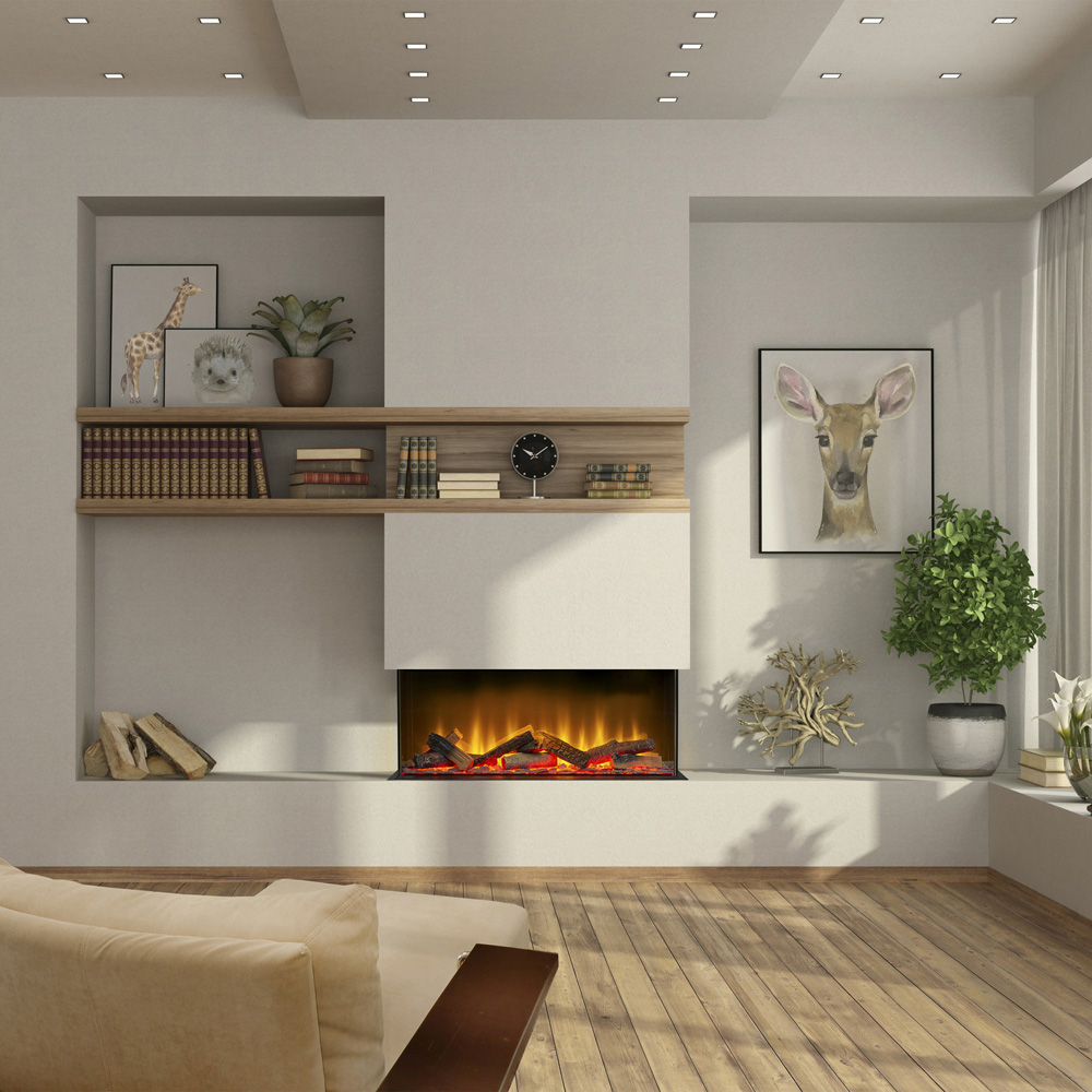 Acantha Aspire Panoramic Media Wall Electric Fireplace 31 inch Image 2