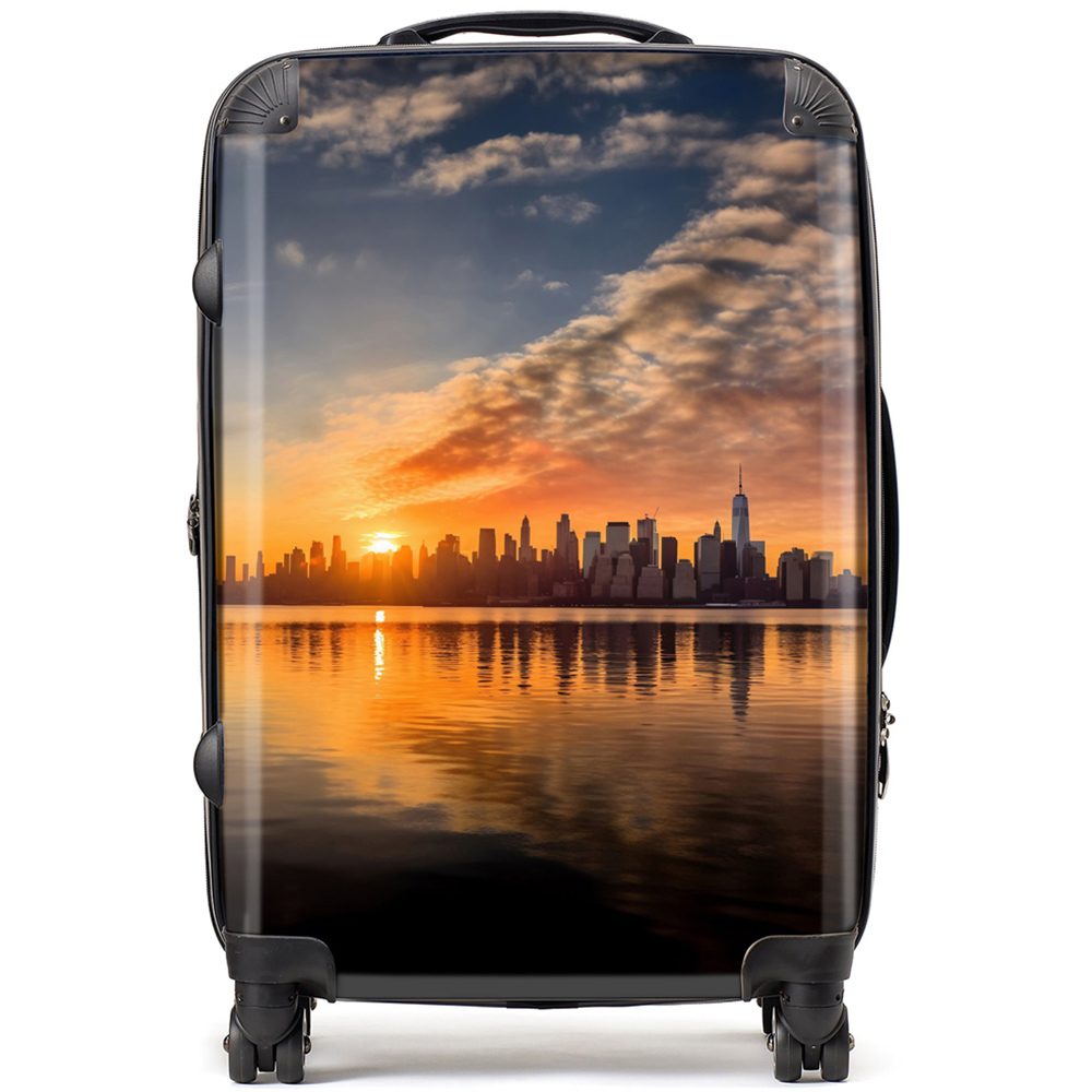 Warren Reed Designer Medium New York at Sunrise Suitcase Image 1