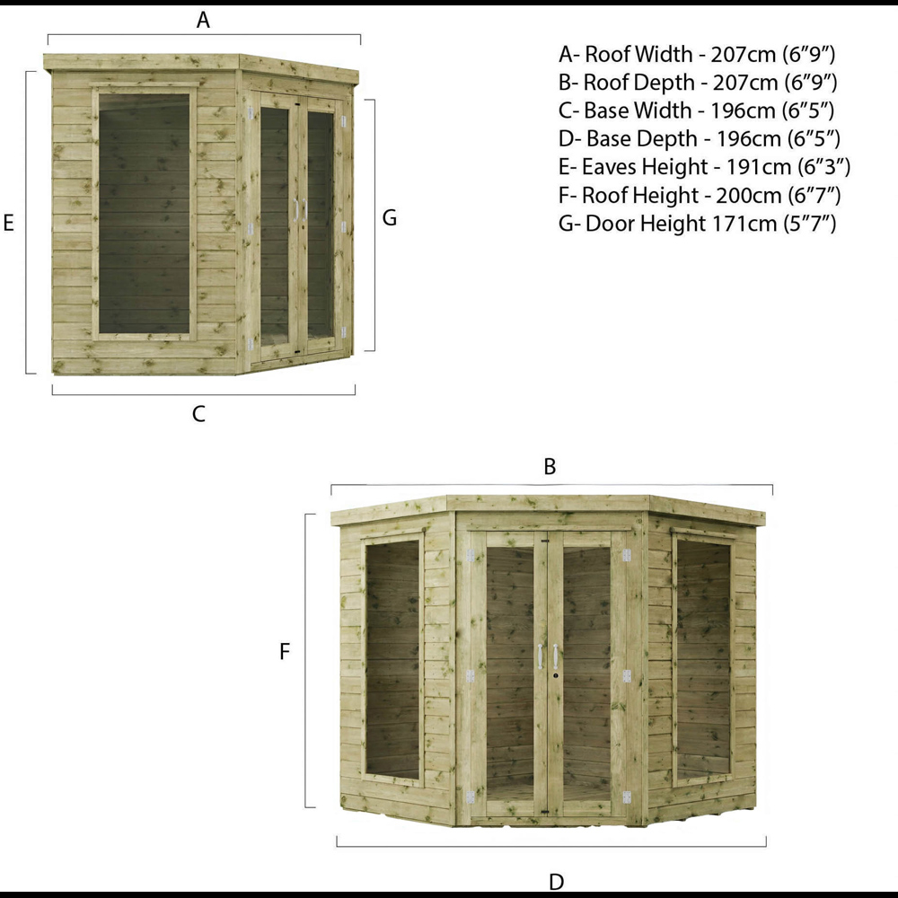 Mercia 3 x 5ft Double Door Overlap Pent Tool Storage Shed Image 9
