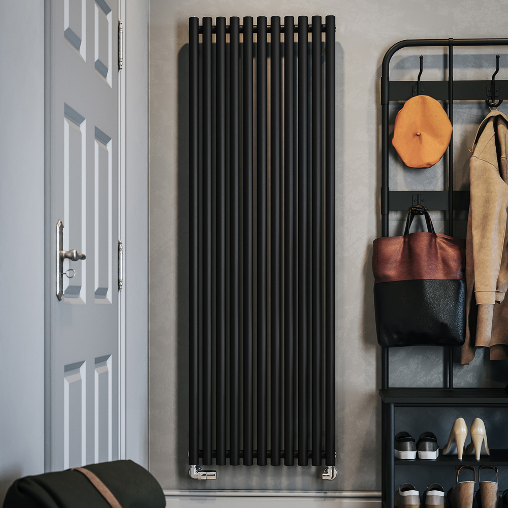 Terma Rolo Room 4297 BTU Heban Black Radiator 1800 x 590mm Image 2