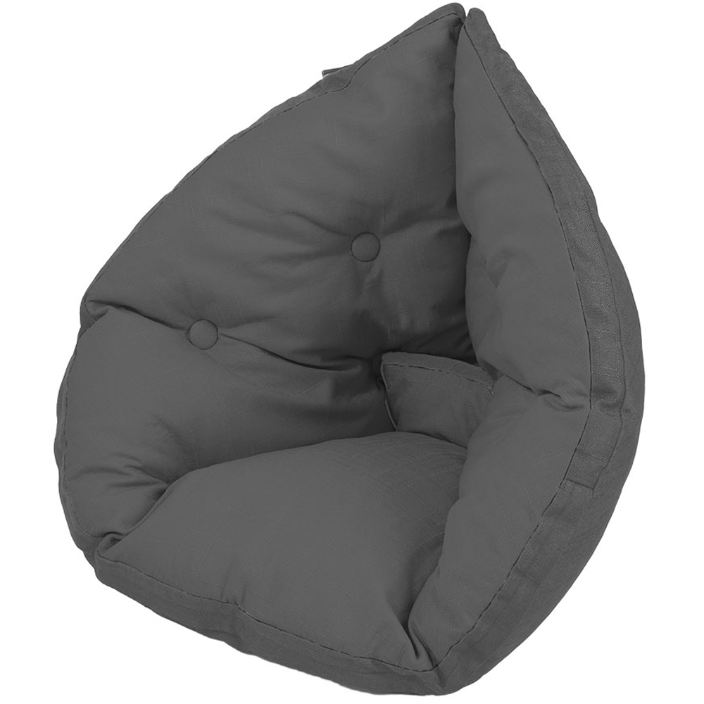 Living and Home Grey Hanging Chair Seat Cushion Image 3
