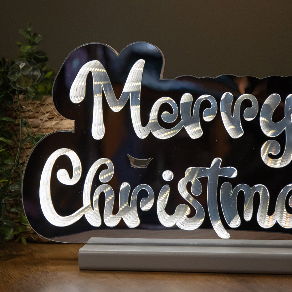 Samuel Alexander Light Up Merry Christmas Infinity Decoration 32cm Image 4