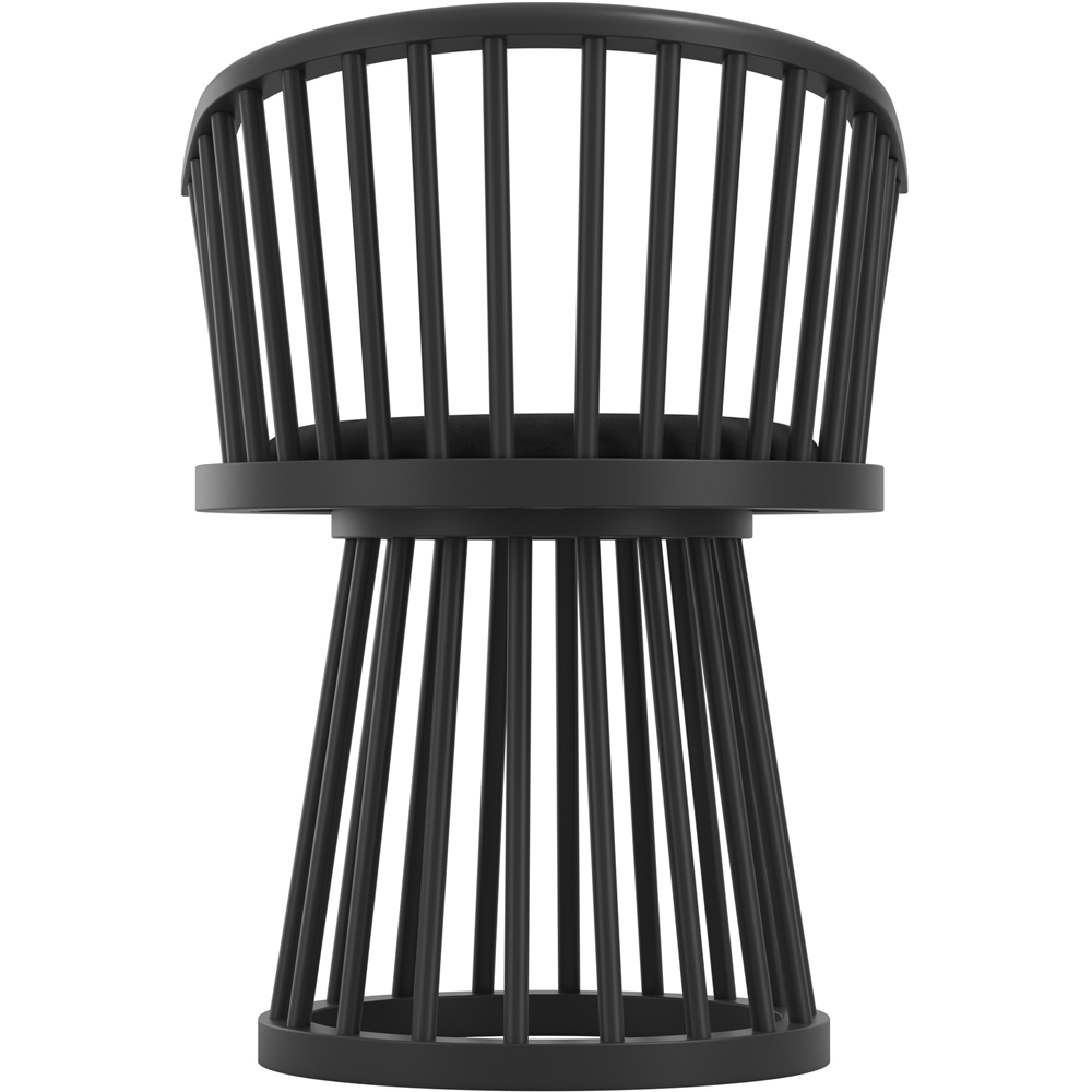 LPD Home Lina Black and Black Dining Chair Image 5