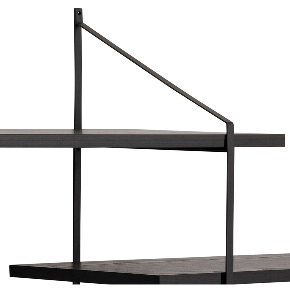 Florence Belfast 4 Tier Black Floating Wall Shelf Image 5