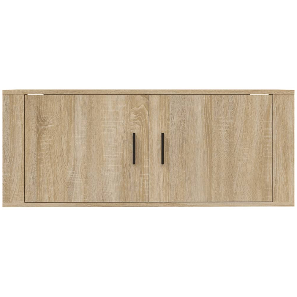 vidaXL 2 Door Brown Sonoma Oak Wall Mounted TV Cabinet Image 4