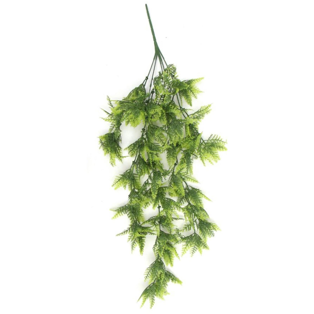 Leaf Boston Fern Hanging UV and Fire Resistant Artificial Plant 75cm 6 Pack Image 2