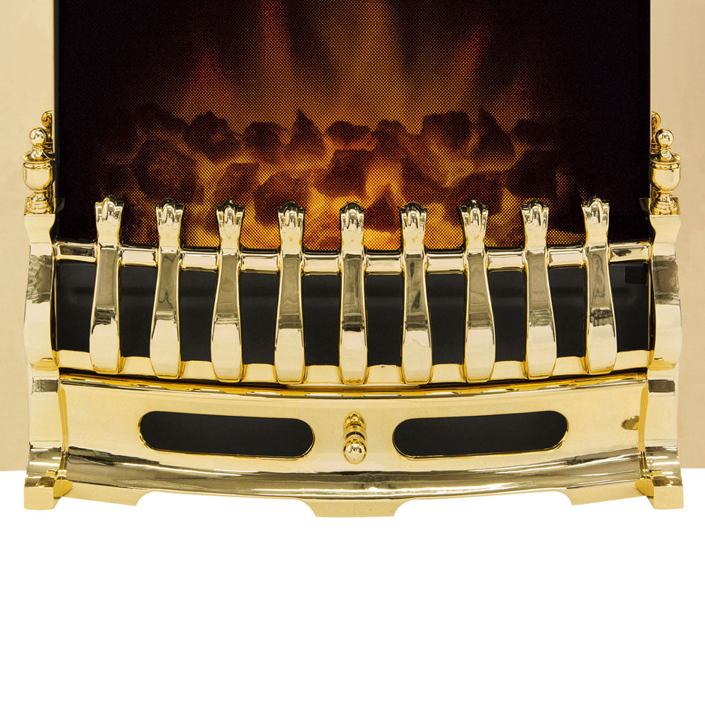 Adam Blenheim Brass Electric Inset Fire Image 5