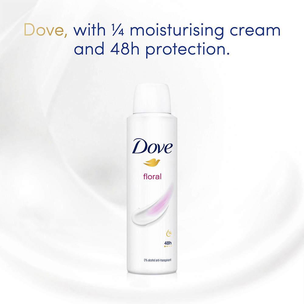 Dove Floral Sweat Protection Women Anti-Perspirant Deo 200ml 12 Pack Image 7