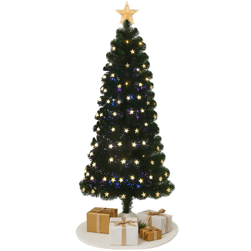Noel Square Pre Lit LED Artificial Xmas Tree 1.9ft Image 1