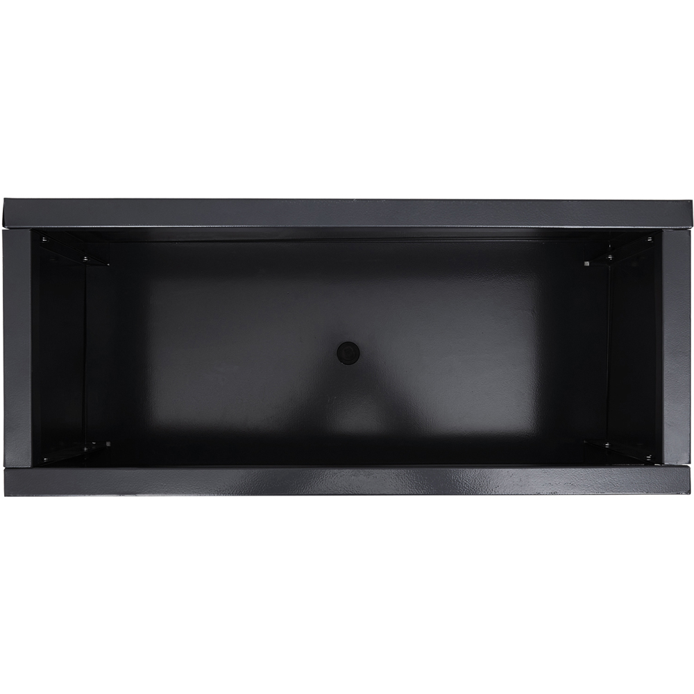 Living and Home Black Metal Rectangular Planter Box 75L Image 3