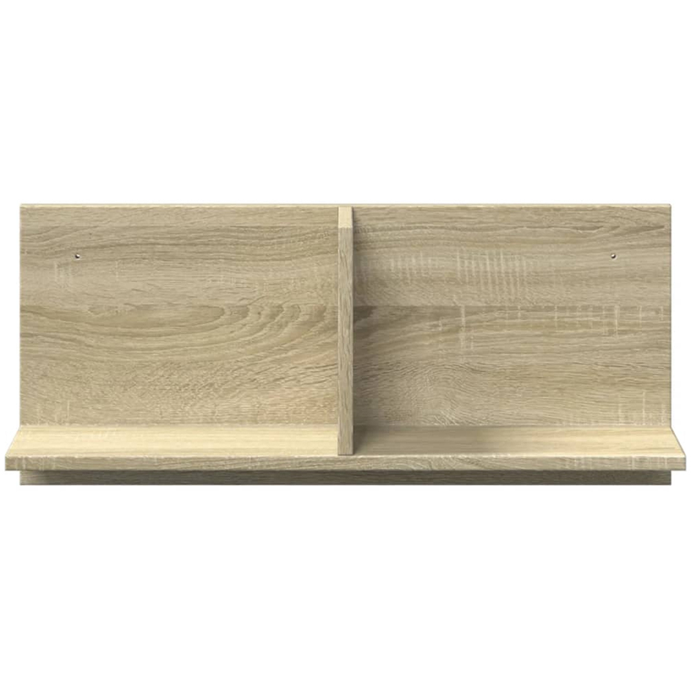 vidaXL 2 Shelf Sonoma Oak Wall Cabinet Image 3