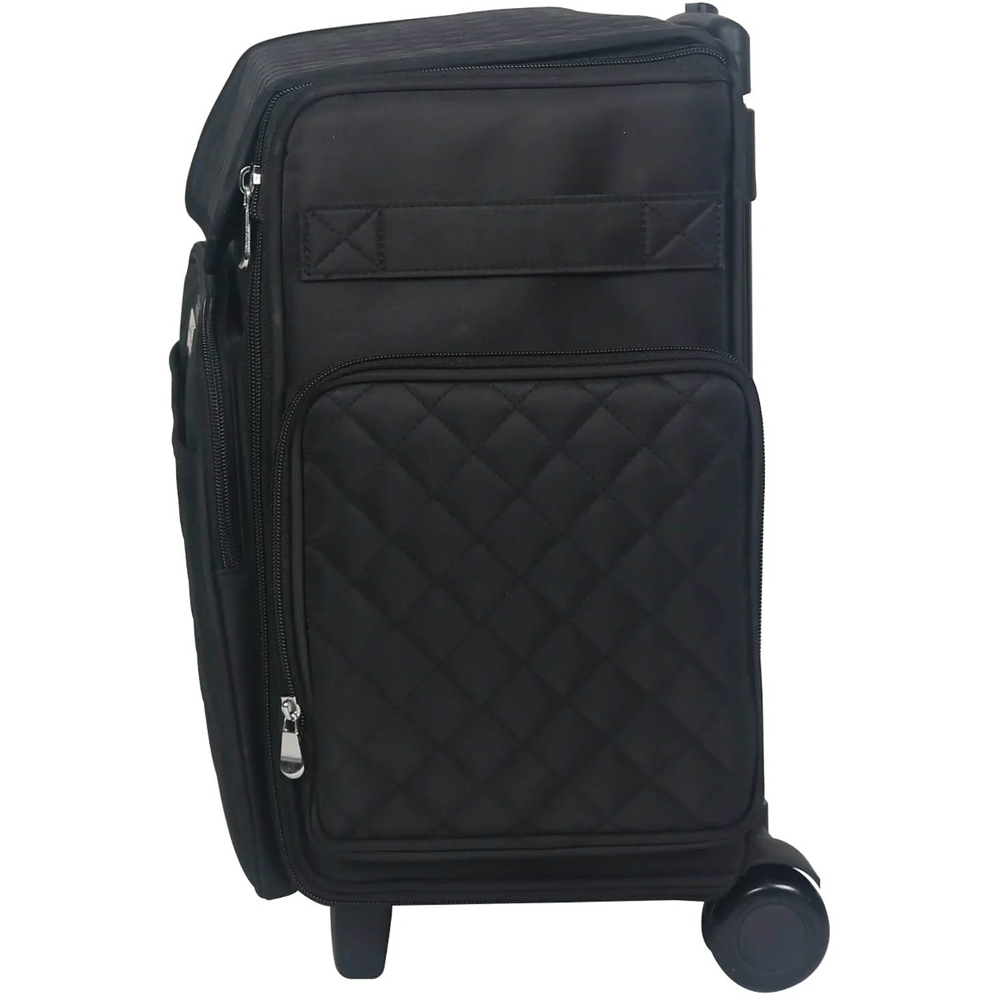 Everything Mary EVM12790-1 Black Collapsible Quilted Craft Trolley Bag 36.2 x 22.2 x 39.4cm Image 5