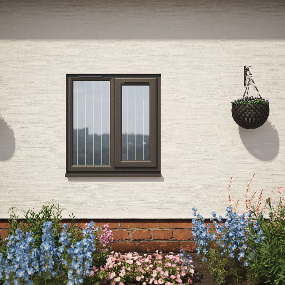 Crystal Black and White RH Side Hung Next to a Fixed Obscure Triple Glazed Window 905 x 965mm Image 5