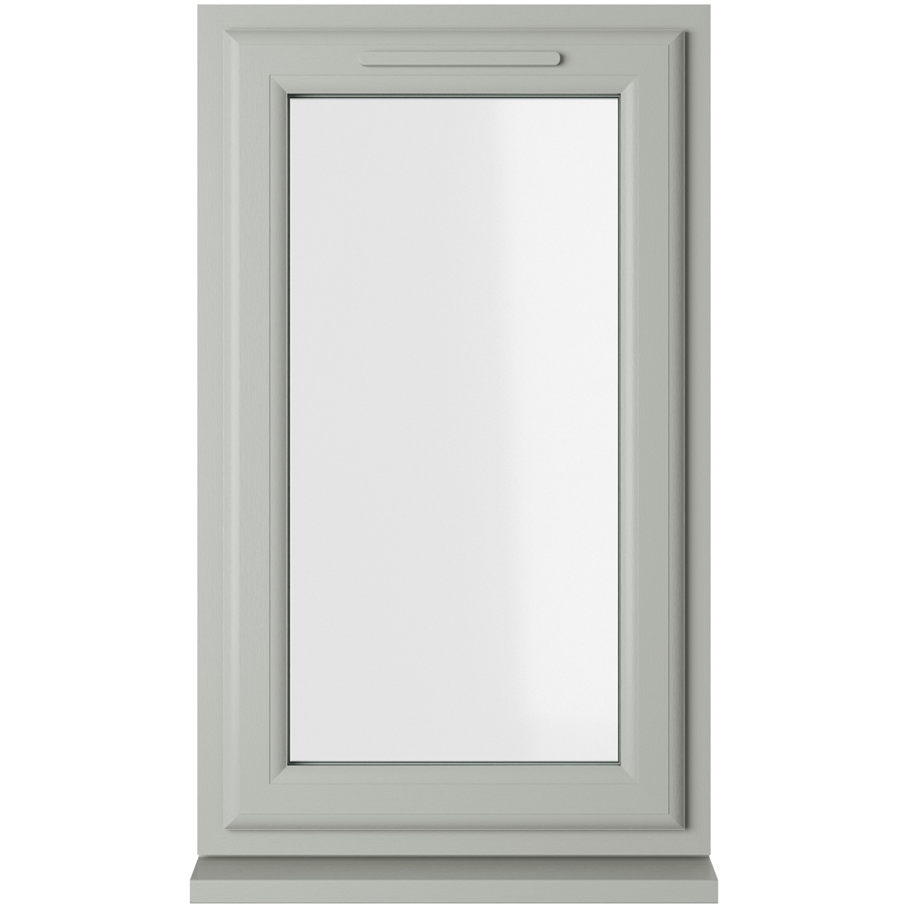 Crystal Agate and White LH Side Hung Clear Double Glazed Window 610 x 1190mm Image 1