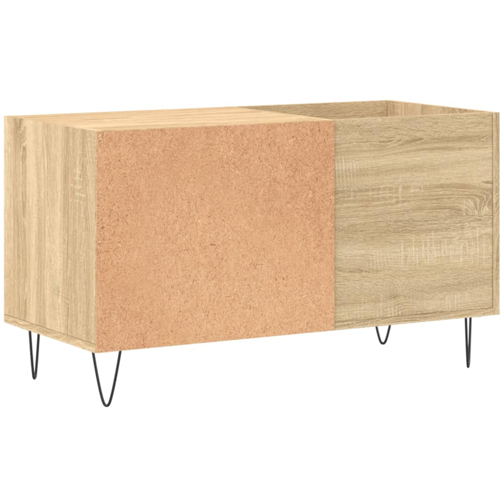 vidaXL 2 Shelf Sonoma Oak Record Cabinet Image 6