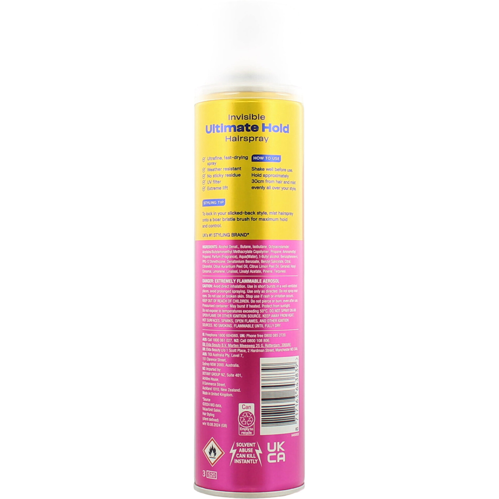 Vo5 Ultimate Hold Hair Spray Image 2