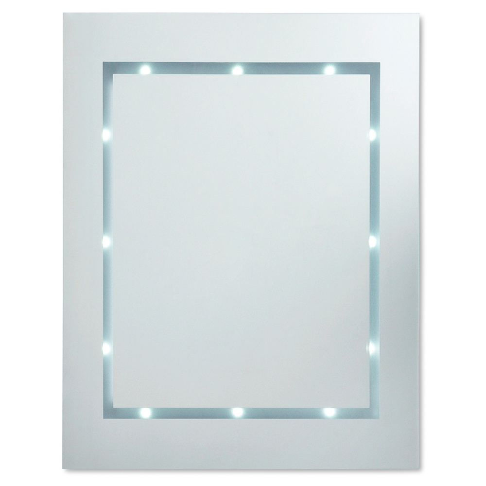 ValueLights White Rectangular LED Bathroom Mirror 40 x 35cm Image 3