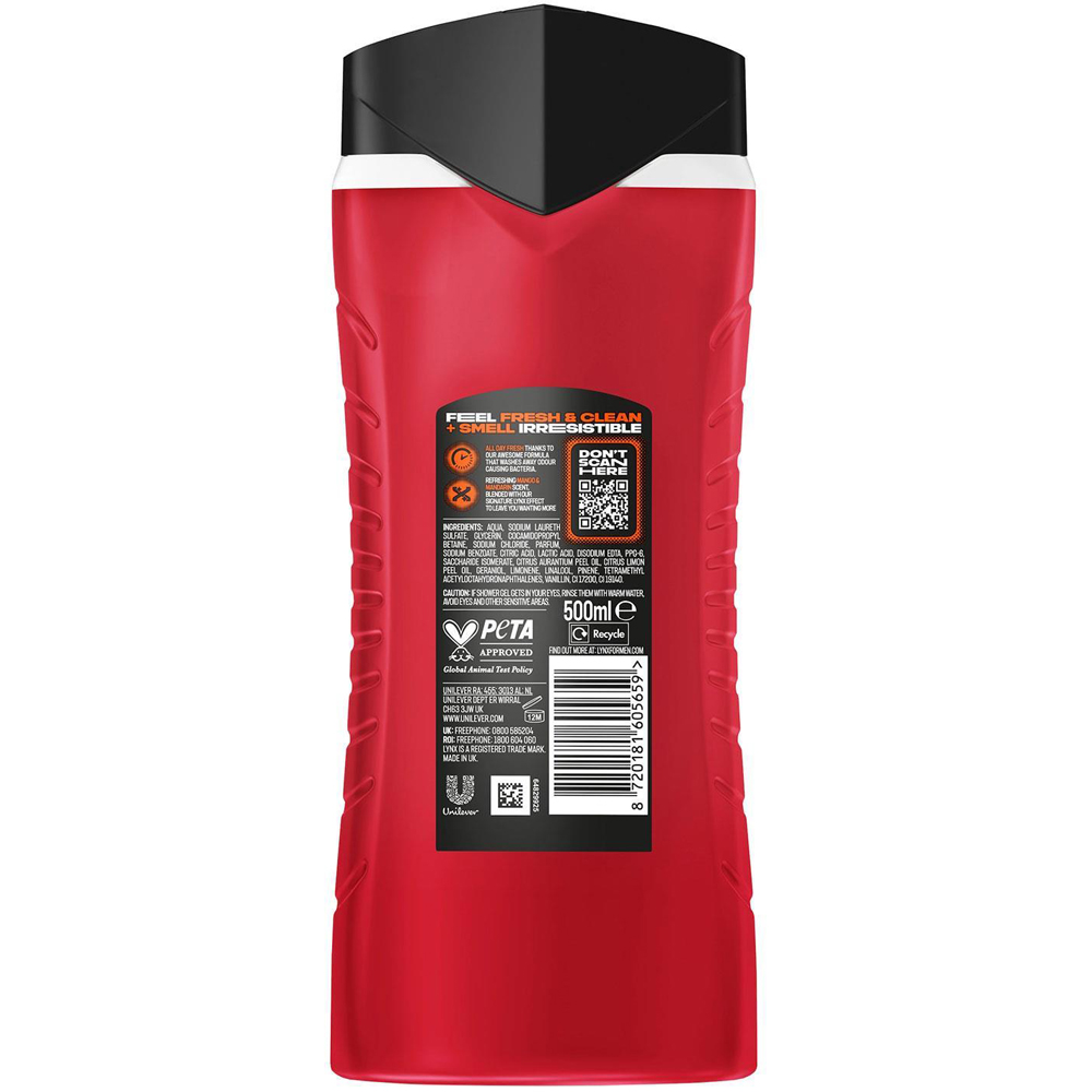 Lynx Sunset Fresh Body Wash 500ml and Body Spray 250ml Bundle 6 Pack Image 9
