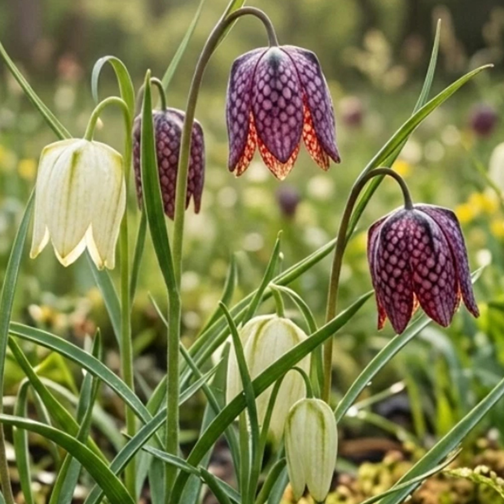Thompson and Morgan Fritillaria Meleagris Mix Autumn Planting Bulb 40 Pack Image 1