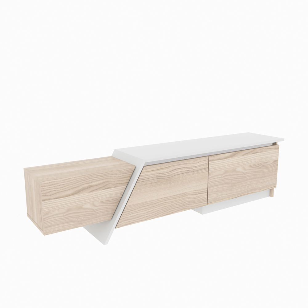 Decorotika Zonas 3 Door Cordoba and White TV Unit Image 2
