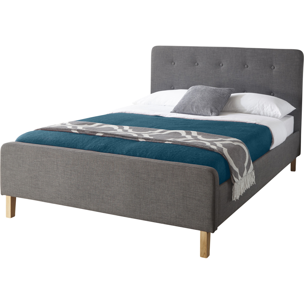 Ashbourne Bed Frame 150cm Grey Image 2