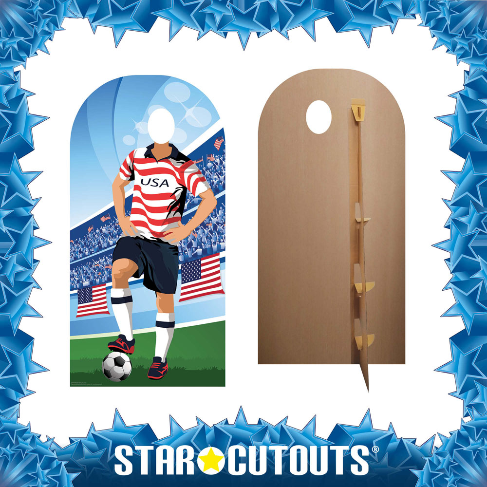 Star Cutouts Ltd USA World Cup Football Stand-In Cutout 6.2ft Image 2