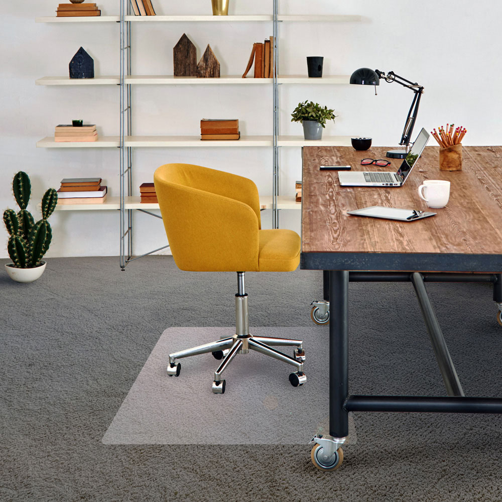 Floortex Advantagemat PVC Rectangular Chair Mat for Carpets up to 6mm 90 x 120cm Image 2