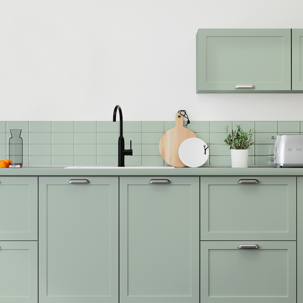 Maison Deco Refresh Kitchen Cupboards and Surfaces Sage Green Satin Paint 2L Image 4