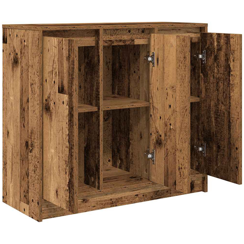 vidaXL 3 Door Old Wood Sideboard Image 5