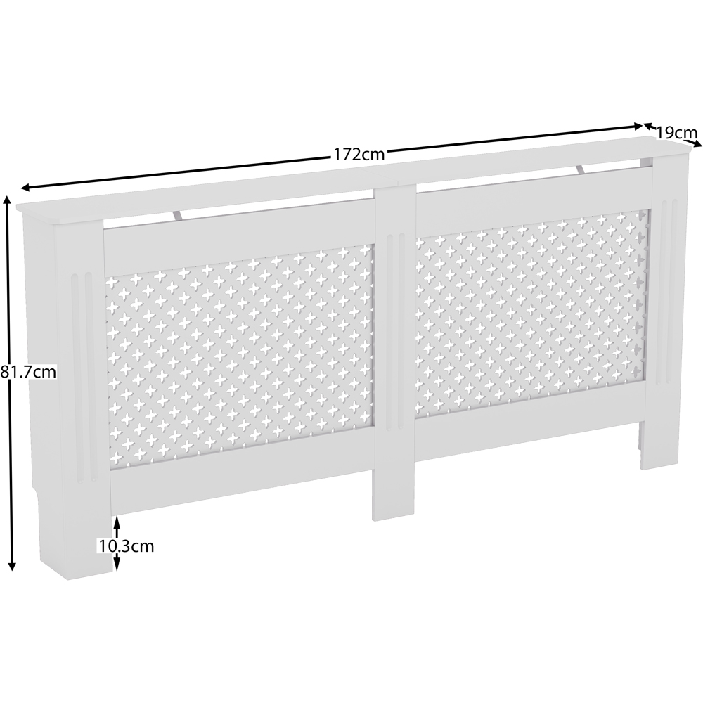 VIDA DESIGNS Oxford White Radiator Cover XL Image 7