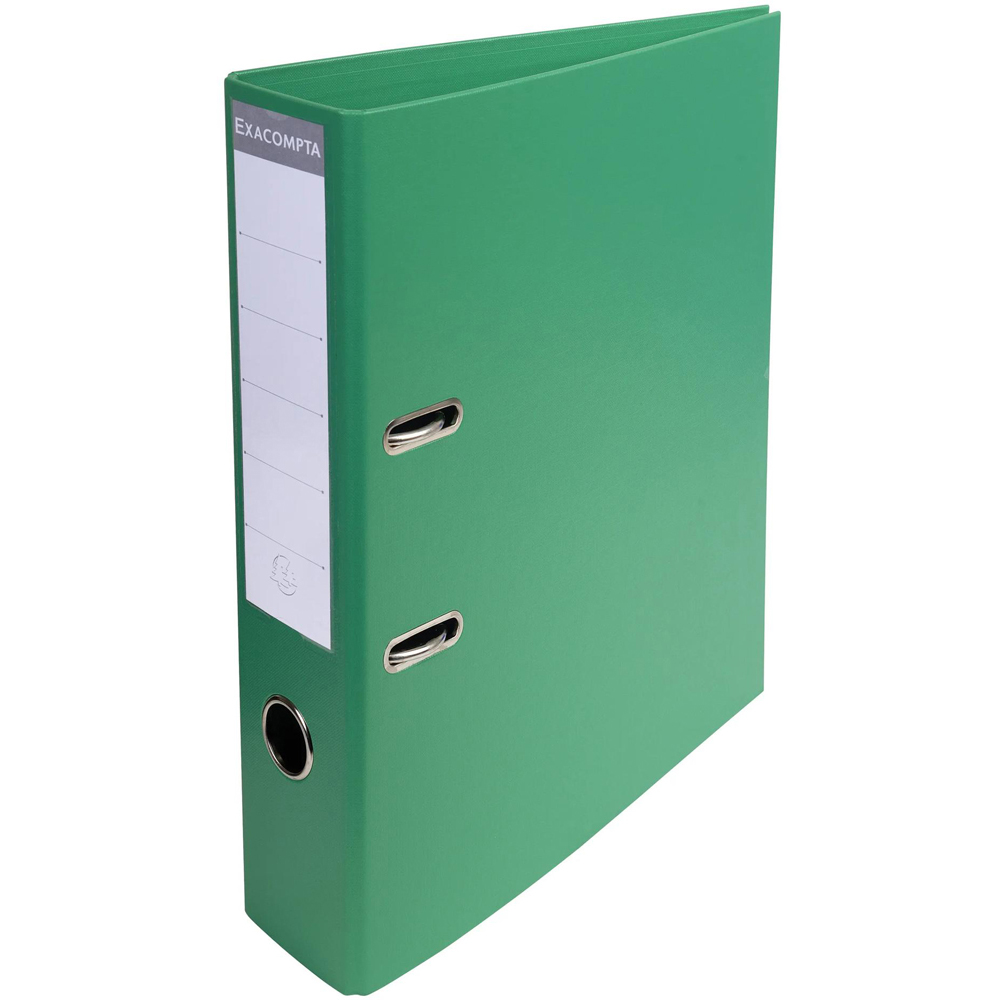 Exacompta PremTouch A4 Green PVC Level Arch File 10 Pack Image 2