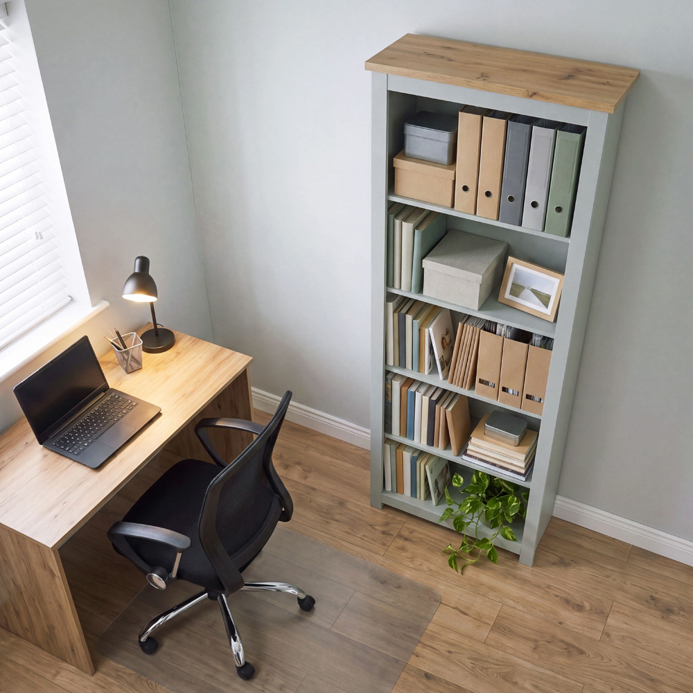 VIDA DESIGNS Arlington 5 Shelf Grey Bookcase Image 3