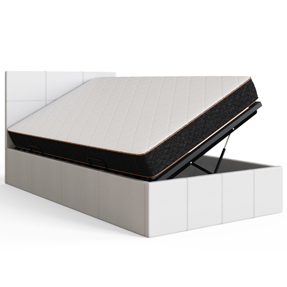 GFW Single White Side Lift Ottoman Bed Image 5