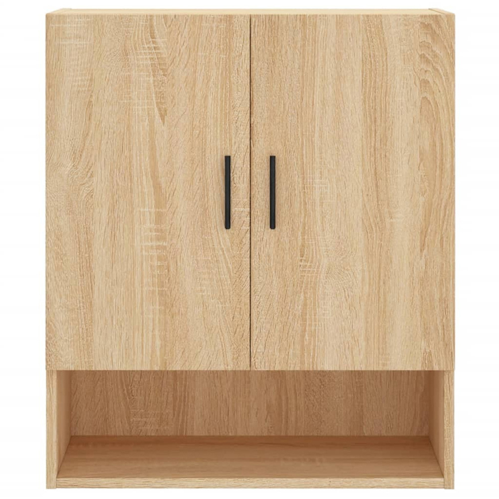 vidaXL 2 Door Single Shelf Sonoma Oak Wall Cabinet Image 5