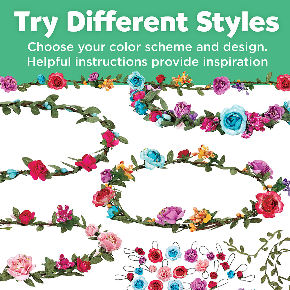 Creativity For Kids Multicolour Flower Crowns Craft Kit Image 9