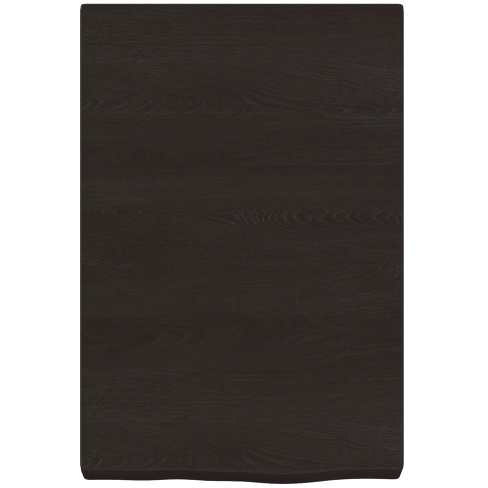 vidaXL 40 x 60 x 6cm Dark Brown Treated Solid Wood Oak Wall Shelf Image 3