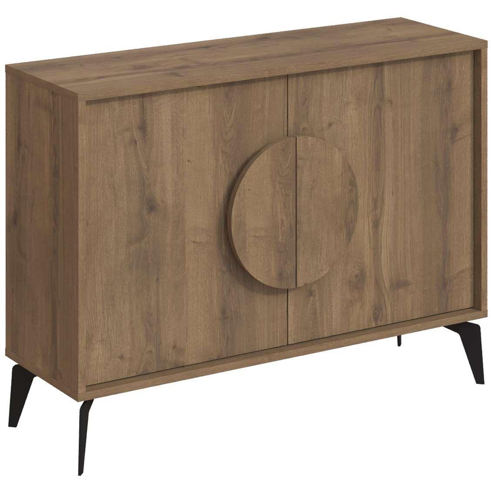 Decortie Gora 2 Door Dark Oak Effect Console Sideboard Image 2
