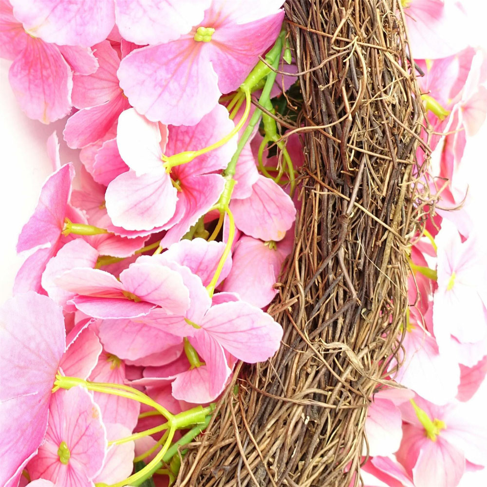 Botanik Grandiose Pink Blossom Floristry Artificial Wreath 40cm Image 5
