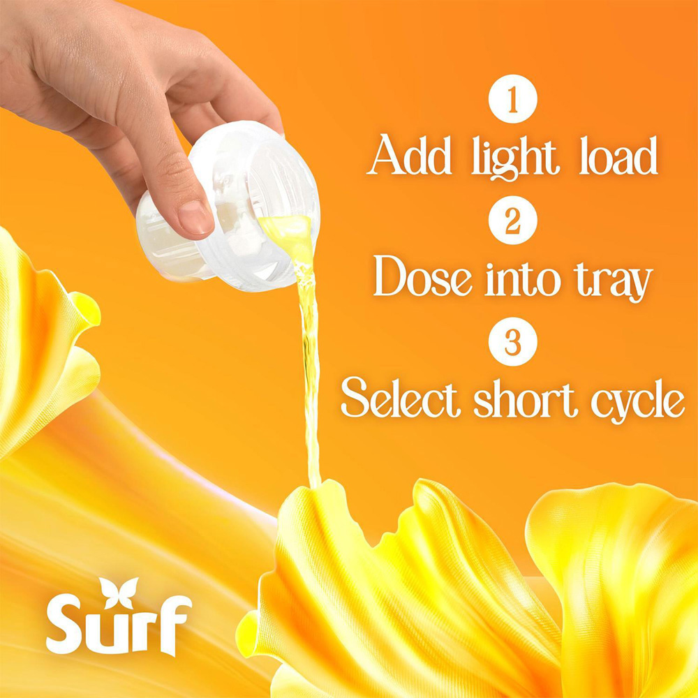 Surf Magnifi-Scent Wash Sunshine Blossom Liquid Laundry Detergent 40 Washes 1.08L 8 Pack Image 7
