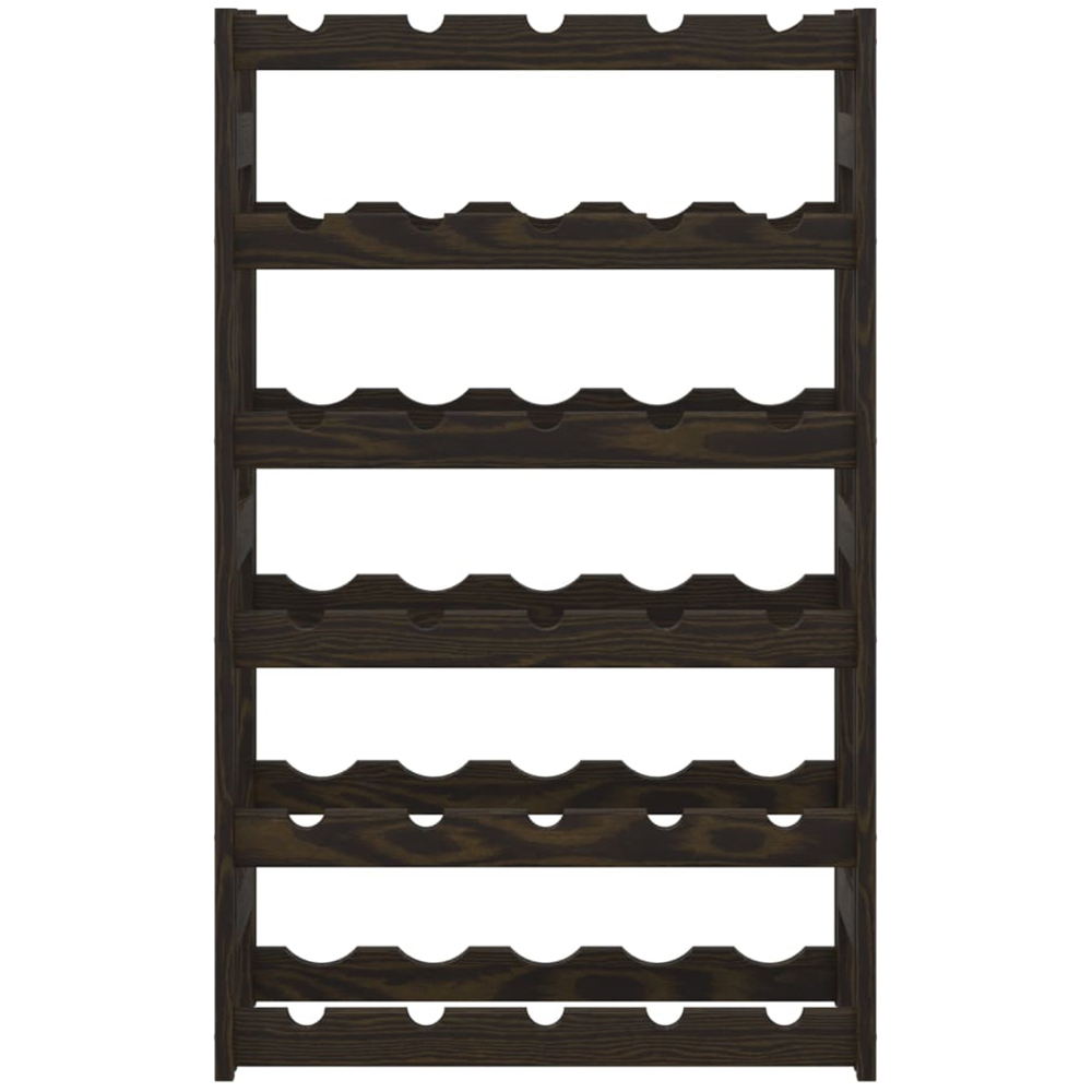vidaXL 30 Bottle Black Wine Rack Image 3