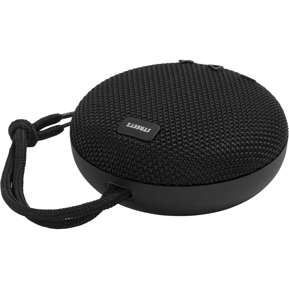 Streetz Black Waterproof Bluetooth Speaker 5W Image 2