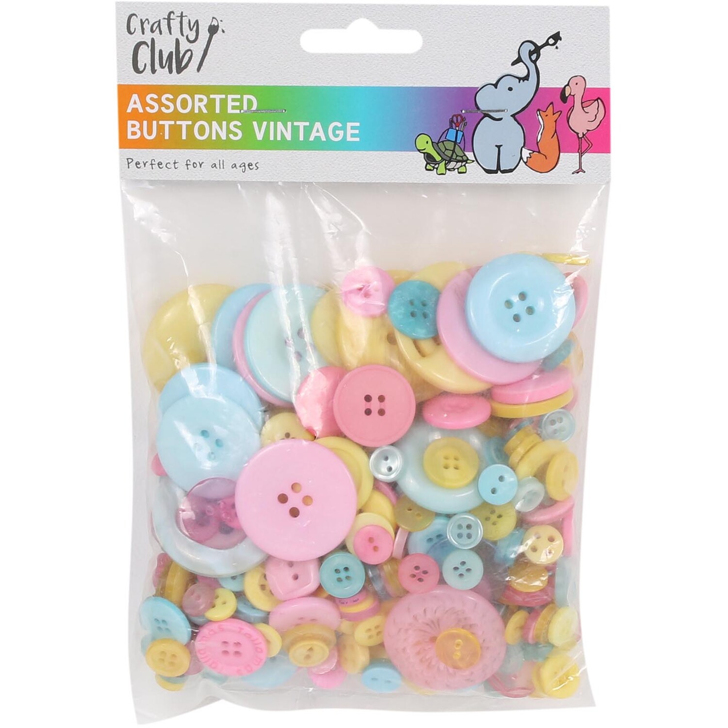 Crafty Club Assorted Buttons - Neon Image